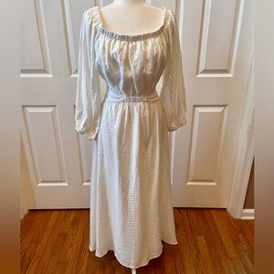 Elegant White Maxi Dress by Astra The Label Size Large